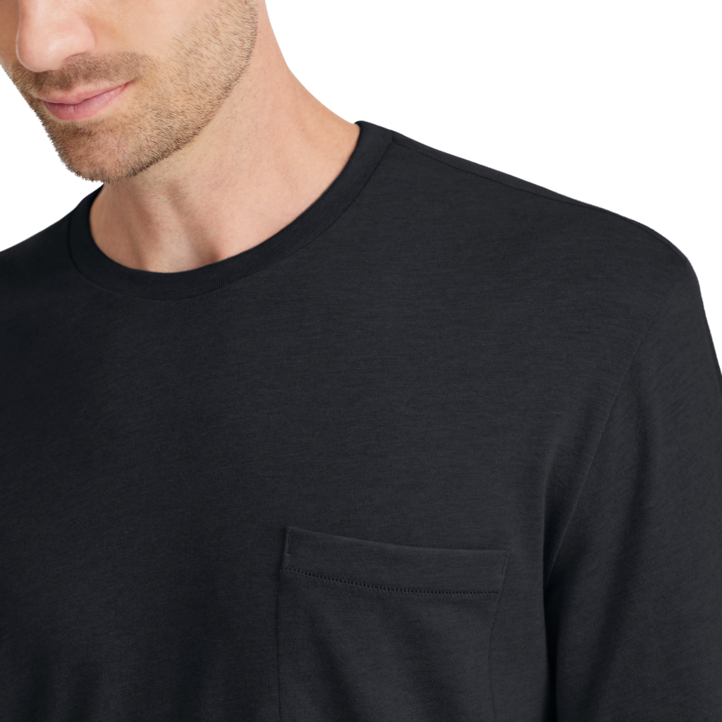 Men's Soft Merino Long Sleeve Tee - True Black - New Edition