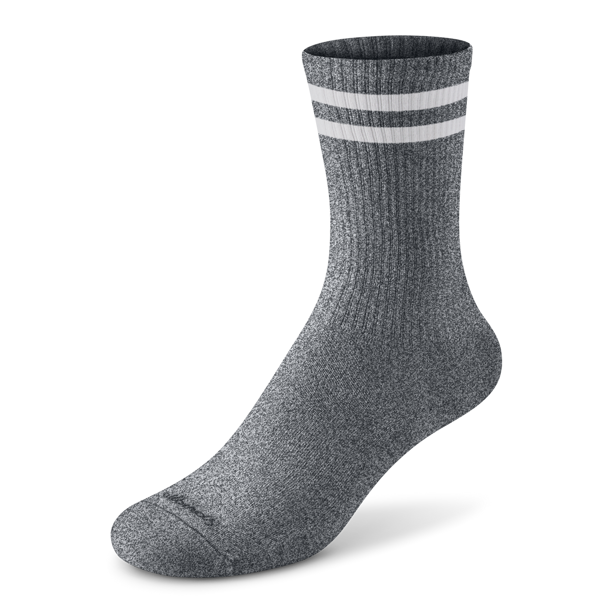 Anytime Crew Sock - Natural Grey Heather/Natural White